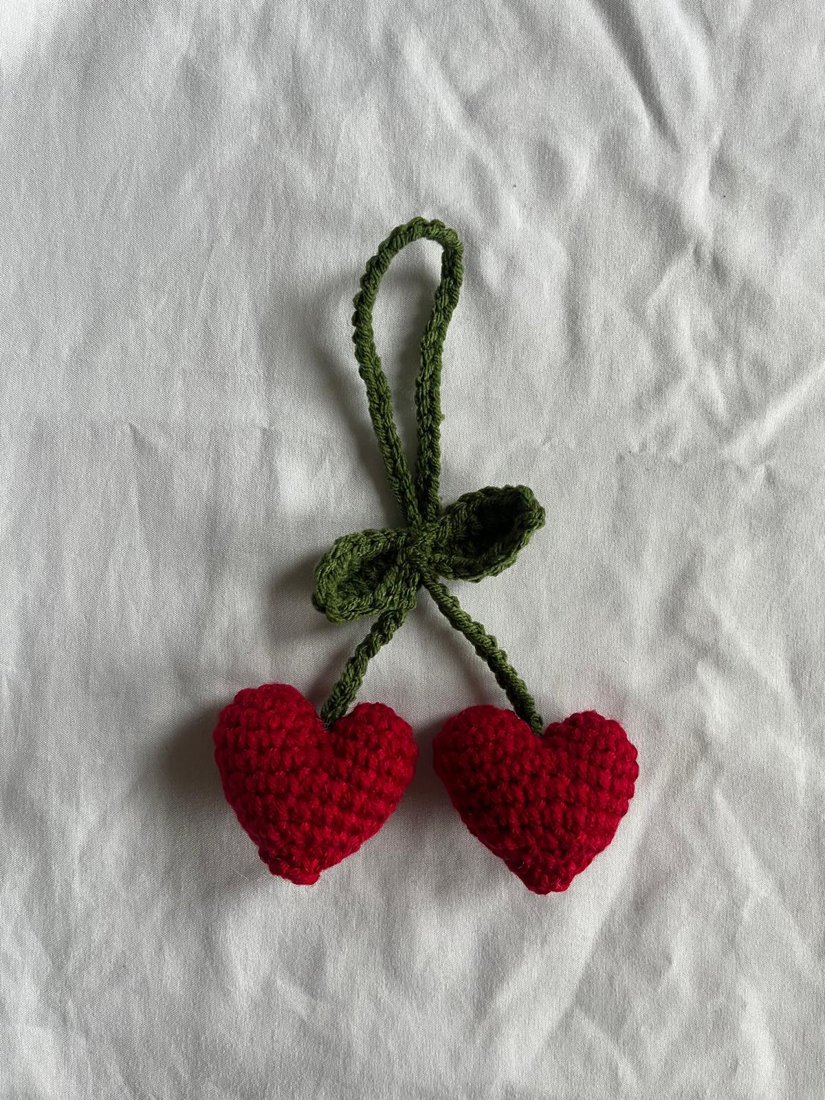 Cherry Heart Charm