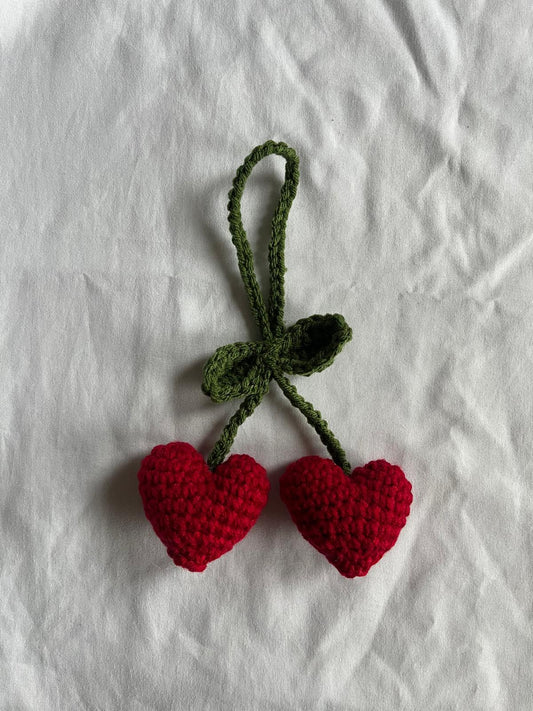 Cherry Heart Charm